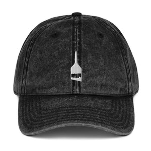 Blind Acrylic Logo Vintage Dad Hat In Black