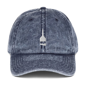 Blind Acrylic Logo Vintage Dad Hat In Blue