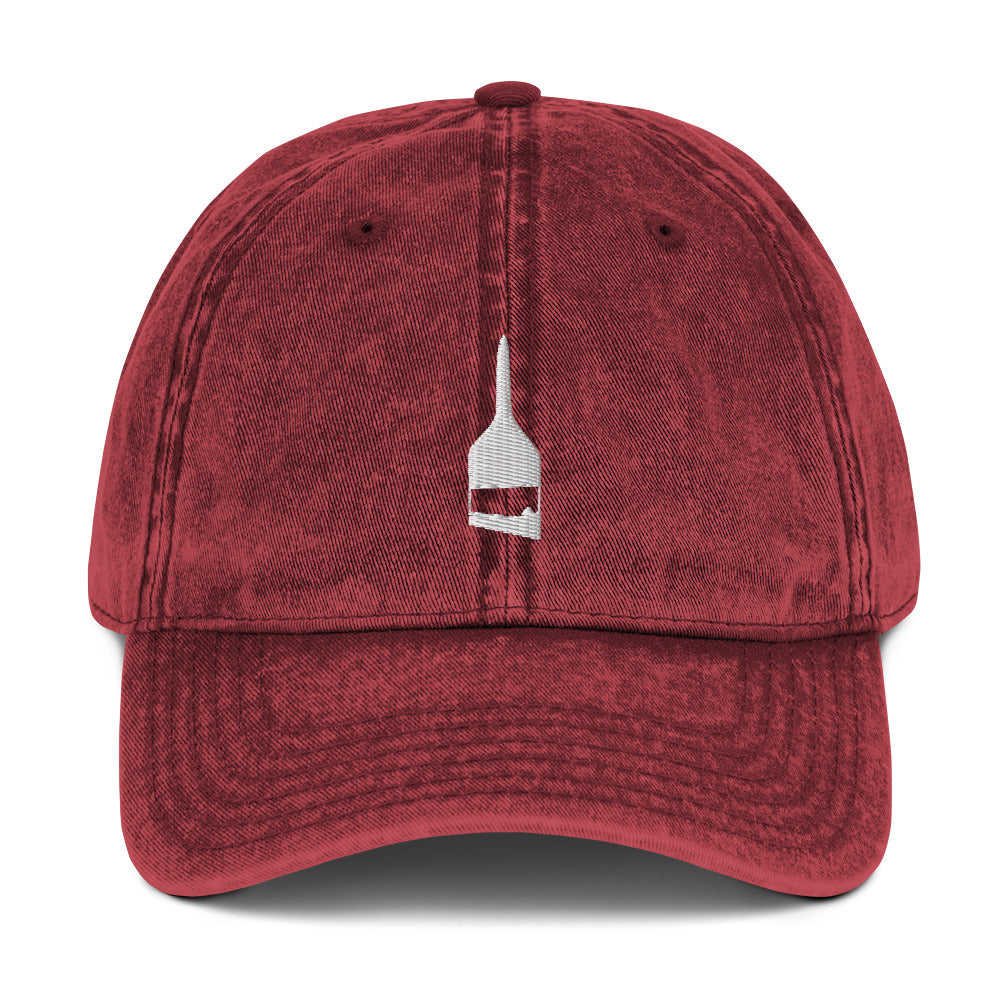 Blind Acrylic Logo Vintage Dad Hat In Maroon